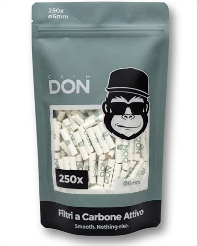 CALM DON® Filtri carbone attivo di cocco ø6mm [250 Filtri]