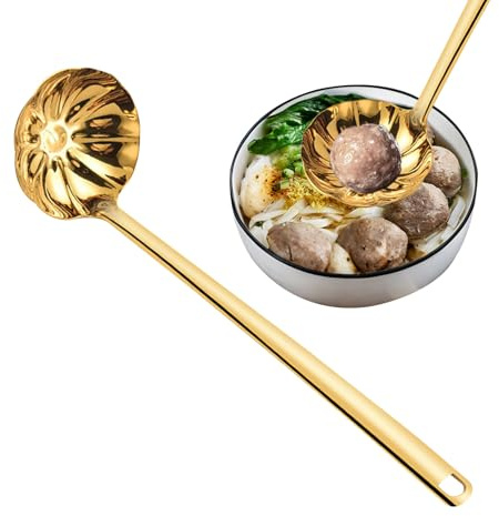 Cucchiaio da minestra in acciaio inox, cucchiaio da cucina in acciaio inox,mestolo per uso domestico e commerciale, mestolo per la raccolta dei pasti