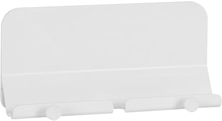 Jvjggag Support mural pour téléphone avec support adhésif, étagère antidérapante en ABS pour téléphone et tablette, gadget de rangement mural compact pour salle de bain, chambre, cuisine, studio