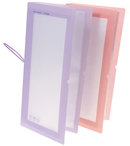 LIFKOME 2pcs Storage Book Stickers Organizer Book Decals Collecting Albums for Stationery Storage for Desk Organization Made of Material