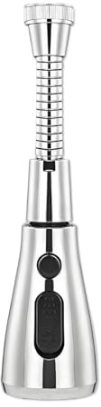 Tap Extender for Kitchen Sink, Kitchen Tap Spray Head Attachment, 360° Rotatable Faucet Extender Faucet Aerator Sink Tap Attachment with 3 Spray Modes Suitable for Kitchens Bathrooms