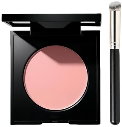 PhnkjGh Anticernes Illuminant Pour Le Contour Des Yeux | Correcteur de Couleur Rose Lumineux Anti-Cernes,Maquillage Hydratant Résistant Avec Pinceau,Pour Femmes Hommes Jeunes Peau Claire Mature Soirée