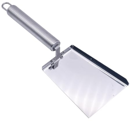 Hemobllo Pelle Apiculture en Acier Inoxydable pour Ruche, Outil de Nettoyage Miel, Grattoir Pollen, Usage Professionnel, Solide et Léger Trou Suspendre, Matériel Apicole Essentiel