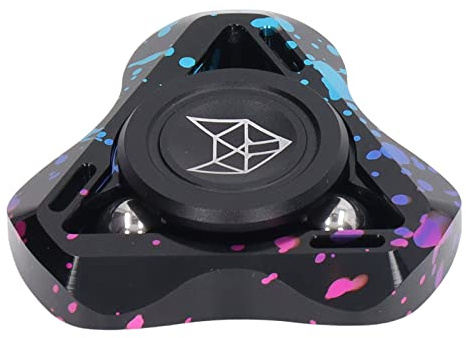 Hztyyier Fidget Rotation Sensorisk Leksak, Metall Stress Relief, Fidget Hand Toy för och Vuxna - Aluminiumlegeringsmaterial (Färgrik)