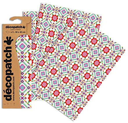 Décopatch C753O 3 Bogen Décopatch Papier 30x40cm