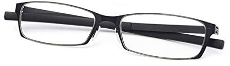 WFENG Federscharnier Anti-Blau Lesebrille,Mode Männer Und Frauen Ultraleichte Alte Brille Vollbild/Schwarz / +3.0
