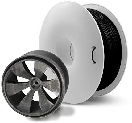 Nylon PA12 schwarz, 1,75 mm (± 0,02), 0,75 kg hochwertiges Filament hergestellt in der EU für Desktop-3D-Drucker