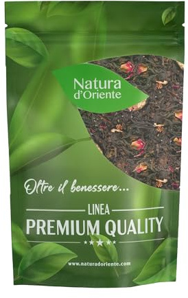 NATURA D'ORIENTE | Oolong Lamponi e Rosa 100g | Naturale 100% Senza conservanti |