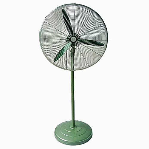 Ventilatori a piantana Ventilatore Elettrico Industriale A Pale In Alluminio/4 Velocità Tipo A Pavimento Ventilatore Commerciale Ad Aria Grande, Ventilatore Rotante Ad Alta Potenza, Con Mot(Size:80cm)
