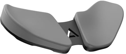 DELTAHUB Carpio 2.0 – högerhänt verkligt ergonomiskt handledsstöd för mus, karpaltunnelstöd, smärtlindring, anti-trötthet, lätt glidning, elegant, kontorsdator, bärbar dator, spel – liten, grå