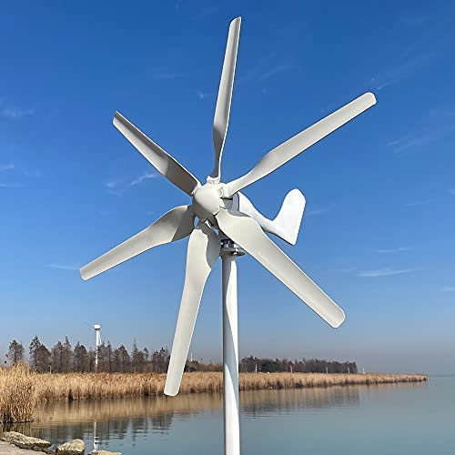 Rewindagic 600w Wind Turbine 12v 24v 48v Axis 3 Phase AC Wind Generator Kit with MPPT Controller Free Power Energy for Home Farm Street Lamps Windmill (24V with MPPT Controller)