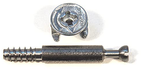 Boulon excentrique 34 mm S100 pour trou de perçage Ø 5 mm + connecteur excentrique Minifix 15 (100)