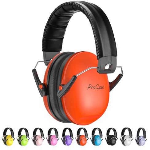 ProCase Kinder Gehörschutz NRR 21dB Lärmschutz für 3-12 Jahren Ohrenschützer Kapselgehörschutz für Schlaf, Reisen & Karnevalsumzügen Autismus Noise Cancelling