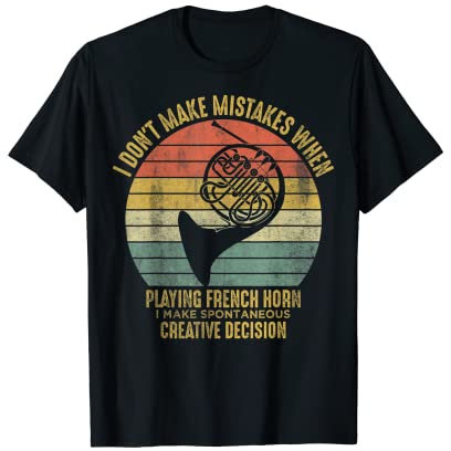 French Horn Player Funny Jazz Music Marching Band T-Shirt