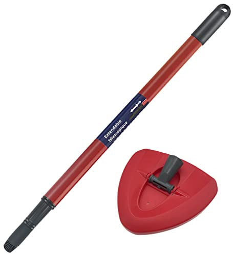 Home Times Moppzubehör Teleskopstiel Ersatz für Vileda Turbo-Teleskopstiel Stange (56-126cm) x1 Wischerplatte x1 Geeignet für Mop, Besen, Bürste (H+C)