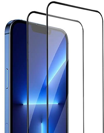 Topme 2 Piezas Protector de Pantalla de vidrio templado para Realme GT3 / Realme GT Neo 5 (6.7 Inches) Ultra HD Full Screen Screen Protector, No Bubbles - Negro