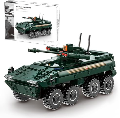 MEIEST Militärfahrzeug Bausteine Sets, gepanzerter Modell Ziegel Set Hochdetaillierter Satz für Militär Enthusiast, Jugendliche und Erwachsene (VPK-7829 BUMERANG)
