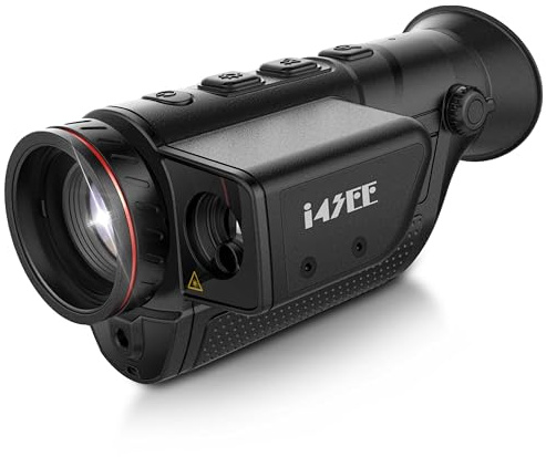 i4SEE M35-384 LRF Thermal Monocular, 35mm Focal Lens 384x288(50Hz) Thermal Imaging Monocular Night Vision for Hunting, Handheld Infrared Thermal Scopes