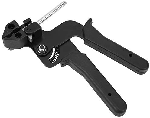 OVAQUIXI Stainless Steel Cable Tie Gun 12mm Capacity | Heavy Duty Tool, Quick Release Cutting, Cable Management