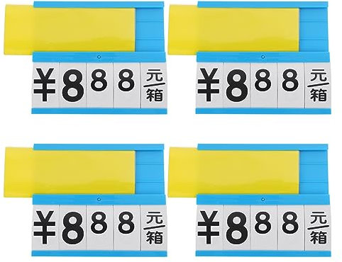 Sewroro 4stücke Wasserdichte Und Abwischbare Preisetiketten Für Obst Und Gemüse Praktische Hängeschilder Für Supermärkte Und Einzelhandel Erasable Price Tags Für Einfache