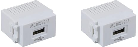 Pyugxab 2X Panel de Carga de TeléFono MóVil MóDulo de AlimentacióN USB Enchufe de 220 V Transformador de 5 V Adaptador de ConmutacióN de Enchufe de Carga USB de 2,1 A