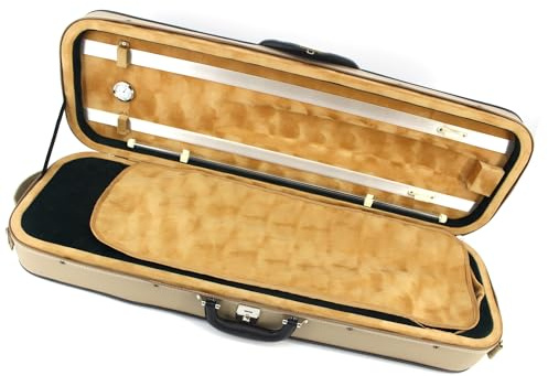 Wasserdichte Geigentasche Aus Leder, Hygrometer, Geigenkoffer 4/4 Instrumentenkoffer für Violine
