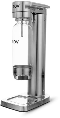 GOV Wassersprudler aus Edelstahl - RVS Regular - mit PET-Flasche