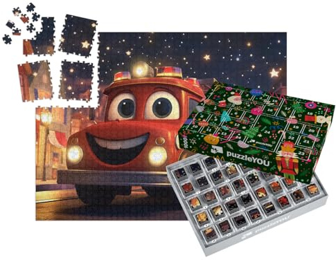 puzzleYOU: Puzzle-Adventskalender | „Tatü-Tata, die Feuerwehr kommt“ – aus der Puzzle-Kollektion Kinderpuzzle