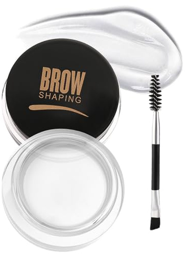 EONFAVE Wasserfestes Augenbrauen Gel, Langanhaltend Augenbrauen Formen Brow Gel Mit Bürste, Hochpigmentiert Augenbrauenfarbe Leicht Nicht Fettend Styling Augenbrauengel (01 Transparent)