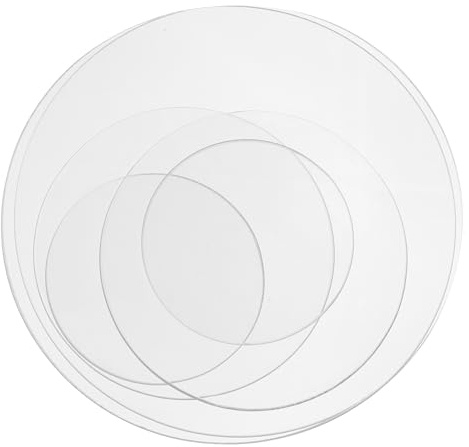 VALICLUD Lot de 6 Coupelles d'Évaporation en Verre de Laboratoire Diamètre 75 MM 100 MM et 150 MM Couvercles pour Béchers Résistantes et Polyvalentes pour Usage Expérimental et