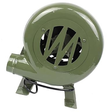 Soplador Centrífugo para Barbacoas - Soplador Eléctrico para Barbacoa Blacksmith Forge, Ventilador Portátil con Bomba, Encendedor De Fuego para Parrilla Y Excitador De Llama(80W)
