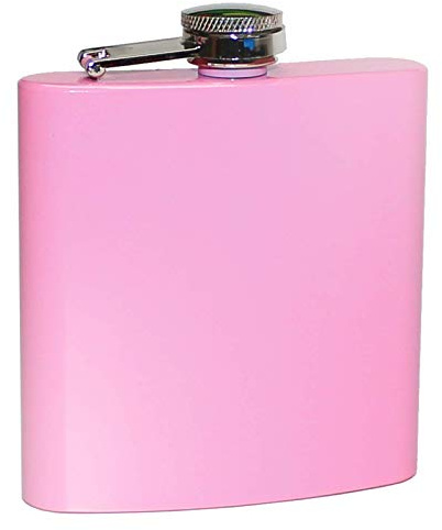 Pixelstudio Flasque rose pour femme | 180 ml | Rose bouteille de poche pour alcool, schnaps, rhum | article amusant et idée cadeau