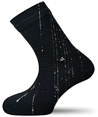 VER JARI Chaussette étanche imperméable | Intérieur en Bambou | Noire (Noire, 47-49)