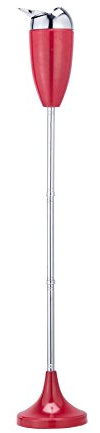 Sfeomi Einstellbarer Aschenbecher Stand Standaschenbecher Floor Standing Ashtray Aschenbecher Stand Standing Ashtray für Draußen Drinnen Stabil mit Standfuß von 50,8 cm bis 88,9 cm Hoch (Rot)