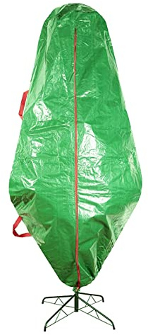 TIAVNTD Weihnachtsbaum-Staubschutz, aufrechte Aufbewahrungstasche mit Reißverschluss, Kordelzug, künstliche Bäume Abdeckung für Weihnachtsbaum, 89 x 190 cm