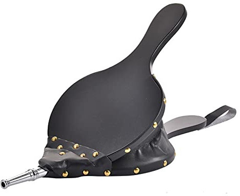 Dongzhi Blasebalg Kamin - 43×9cm Blasebalg - Blasebalg Grill - Kamin Gebläse Grillgebläse mit Lederband - Grillblasebalg Handblasebalg Kaminbalg für Grill Kamin Grill Ofen Holzofen Draussen Camping