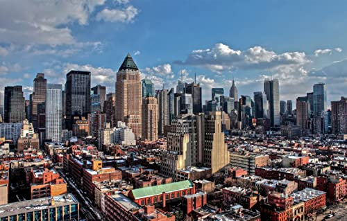 LHJOYSP Puzzle Junge 3D Puzzle 1000 Teile Stadt New York Manhattan usa 75x50cm