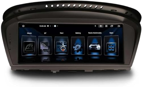 Erisin 8.8 Android 14 8-Kern Autoradio GPS Navi für BMW 3er E90 E91 E92 E93 5er E60 E61 6er E63 E64 CCC Unterstützt IPS Screen iDrive Bluetooth 5.0 DAB+ CarPlay Android Auto DSP WiFi 4GB RAM+64GB ROM