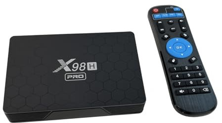 Android 12.0 TV Box X98H Pro 2.4G/5G Wifi6 4G RAM 32G ROM BT5.0 4K H.265 Set top box con tastiera i8