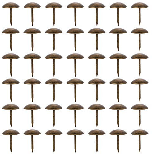 VILLFUL 150 Stück Möbelnägel 16mm Kupfer Polsternägel Bronzenägel Antikgrün Retro Dekoration Für Sofa Holz Möbel Holztruhe