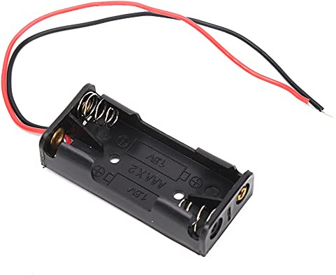 Lot de 10 Supports de Batterie AAA avec Fils de Plomb, Boîtiers de Batterie pour Alimentation (2 nœuds)