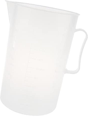 Xiaojikuaipao Jarra medidora graduada de plástico transparente de 2000 ml, herramientas de laboratorio de cocina
