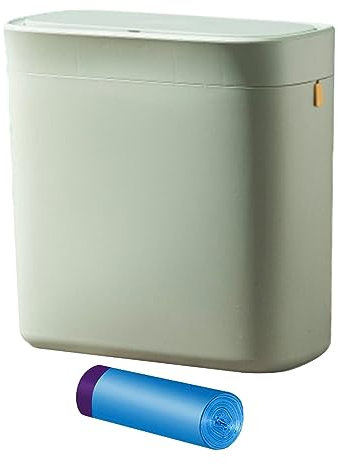 LOVIVER Poubelle sans Poubelle Intelligente 16L Cuisine Toilettes Corbeille Poubelle à Induction Intelligente pour Cuisine extérieure Salle à Manger, Vert