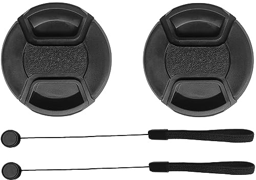 46mm Lens Cap Cover for Nikon Nikkor Z DX 16-50mm f/3.5-6.3 VR,Z DX 24mm f/1.7,Hxdzieory [2 Pack]
