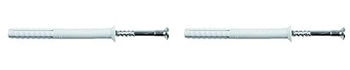TOX Nageldübel Attack mit Dübel 8 x 100 mm und Nagelschraube 5 x 105 mm, für Befestigungen von Holzbauteilen in Voll- und Lochstein, 50 Stück, 017102241 (Packung mit 2)