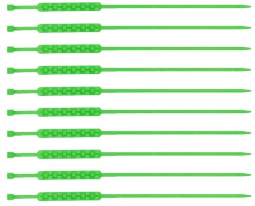 Auto Anti-Rutsch-Krawatte Notfall-Schneeketten For Winterreifen, Wiederverwendbare Krawatten, Motorrad, Auto, Fahrrad, Rad, Reifenkette (Color : Green 10pcs)