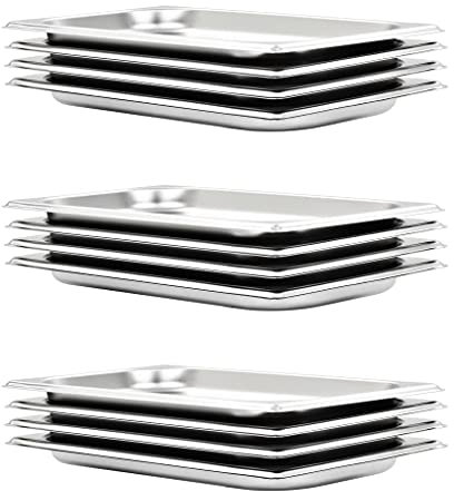 CBLDF Gastronorm Contenitori 12 pz GN 1/3 20 mm Acciaio Inox