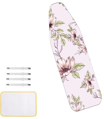 BLEDD 148 x 58 cm/XL, copertura universale per asse da stiro, fissata con coulisse, facile da regolare, facile da cambiare la copertura per asse da stiro