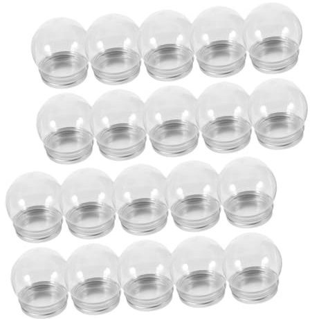 MAGICLULU 20stücke DIY Wasserglobus Füllbare Schneekugel Aus Kunststoff Mit Abnehmbarem Deckel Für Bastelarbeiten Und Für Süßigkeiten Und Dekoration