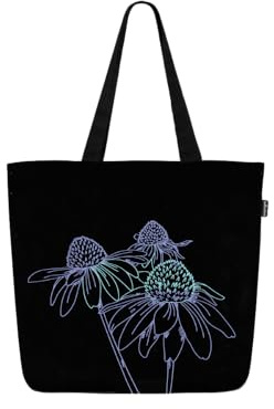 Eco Right Aesthetic Canvas Tote Bag for Women - Large, Reusable, Zippered Tote Bag with Inner Pocket, Perfect for School, Shopping, Work, Beach, Cute & Eco-Friendly Gift for Girls, Teachers, Mothers